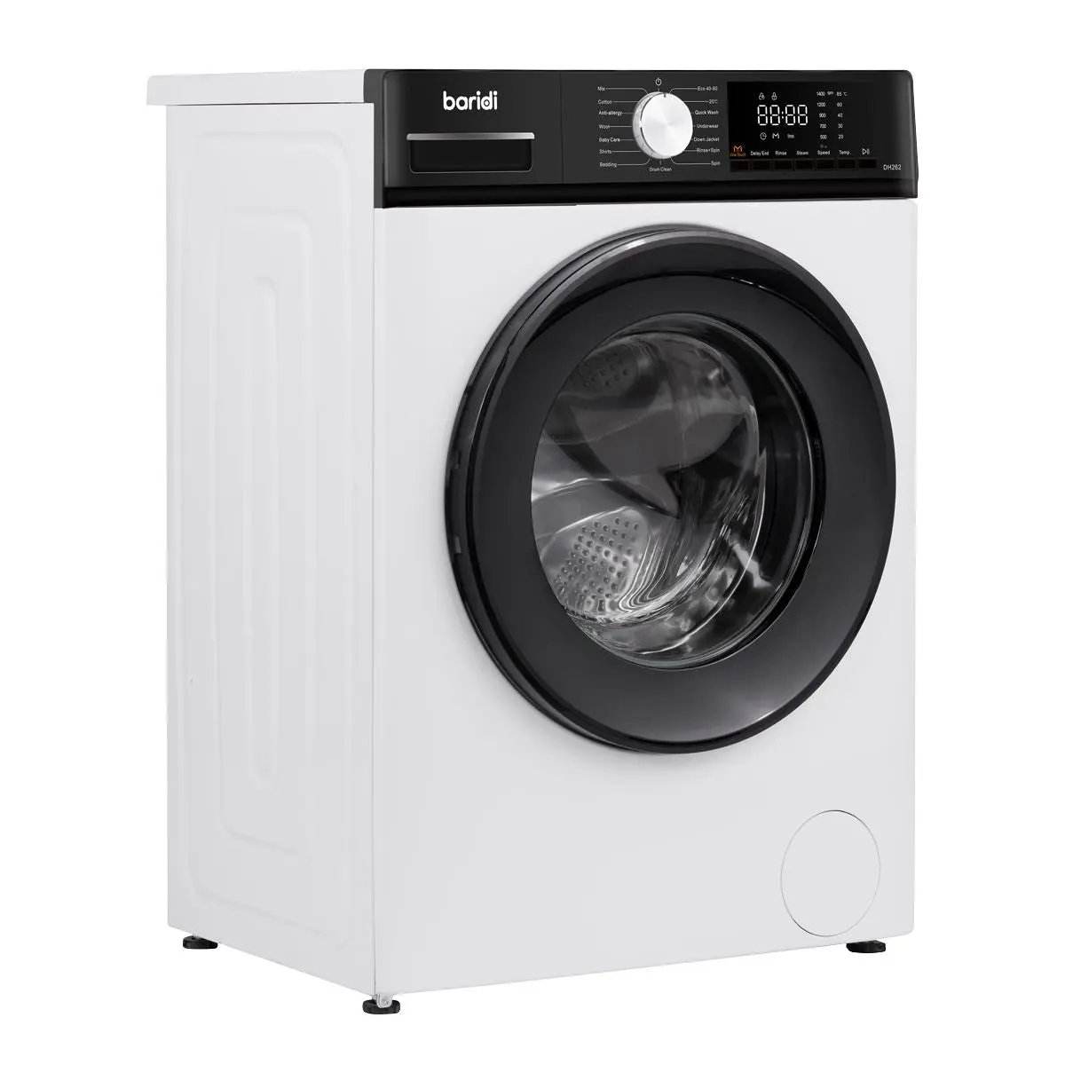 Baridi 8kg Washing Machine, Front Loading, 1400rpm Energy Rating A – White