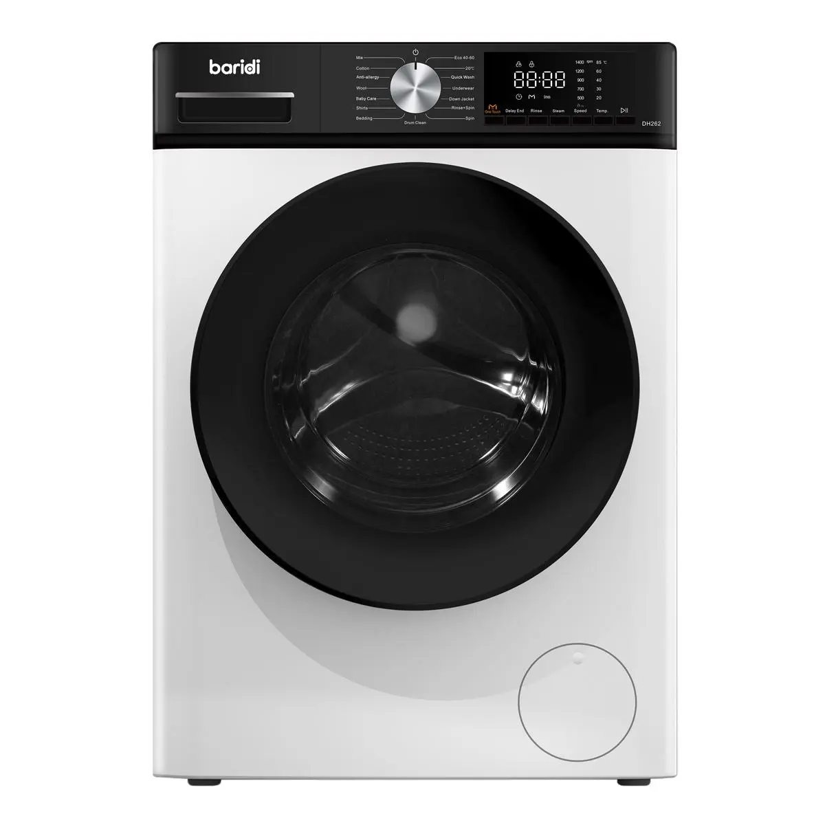 Baridi 8kg Washing Machine, Front Loading, 1400rpm Energy Rating A – White - Image 12
