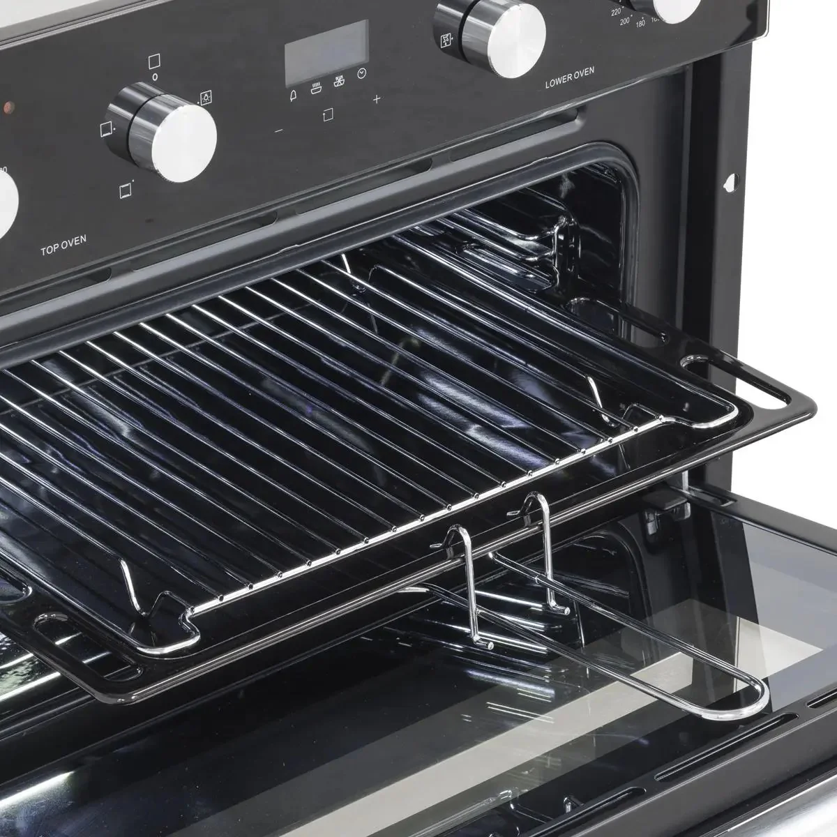 Baridi 90cm Built-In Double Oven, 88L Capacity, Energy Rating A - Black - Image 13