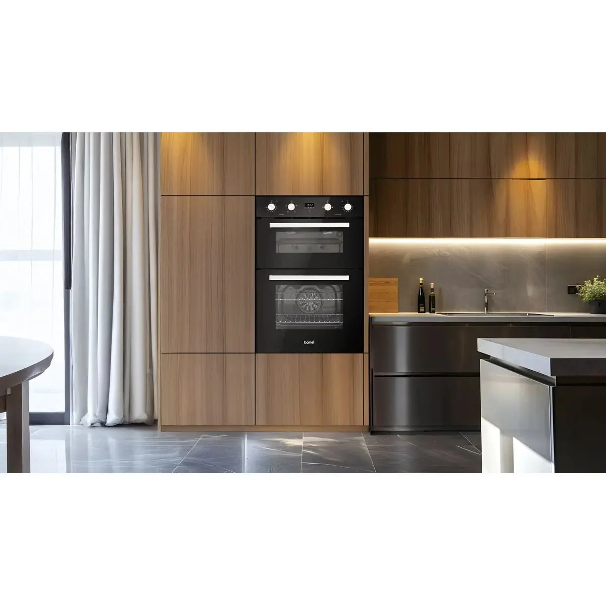 Baridi 90cm Built-In Double Oven, 88L Capacity, Energy Rating A - Black - Image 15