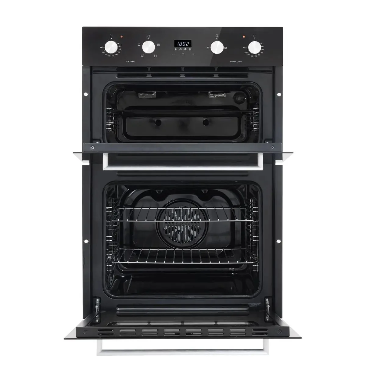 Baridi 90cm Built-In Double Oven, 88L Capacity, Energy Rating A - Black - Image 6
