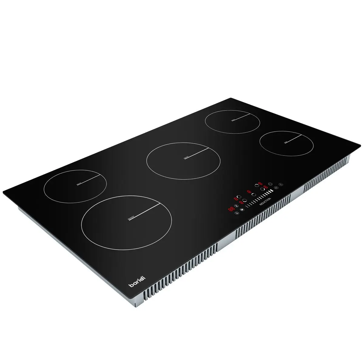 Baridi 90cm Built-In Induction Hob with 5 Cooking Zones, 9300W, Boost Function, 9 Power Levels, Slider Touch Control, Hardwired - Image 3