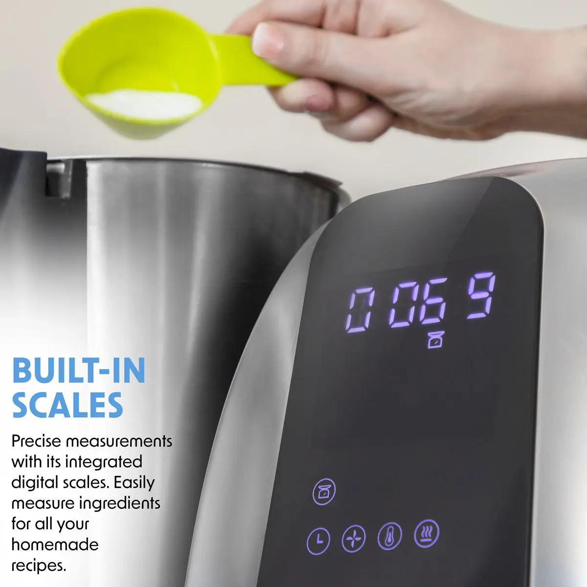 Baridi All-in-One Thermo-Cooker, 18 Preset Functions, App Guided Recipes, Black - Image 7