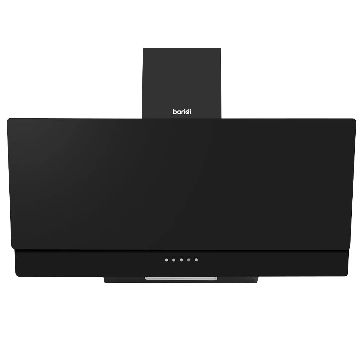 Baridi Angled Chimney Cooker Hood with Carbon Filters & LED Lamp 90cm, Energy Class A - Black Glass - Image 6