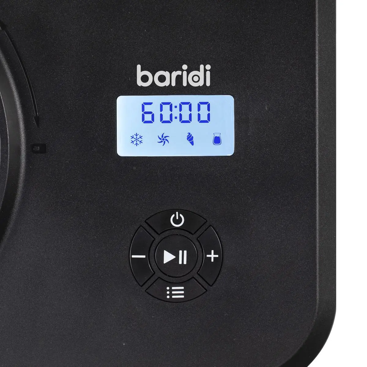 Baridi Automatic Churning Ice Cream Machine 1.5L - Black - Image 3