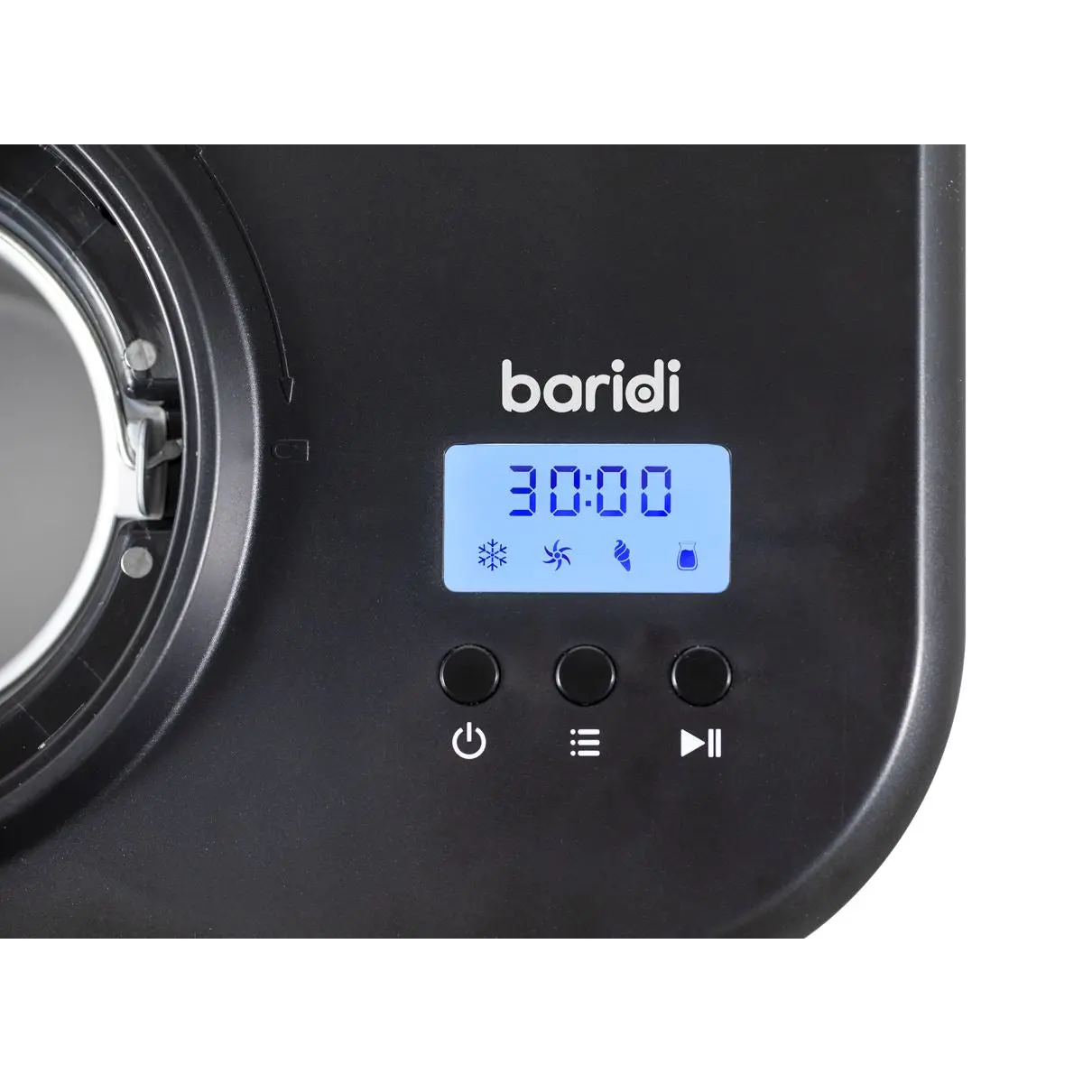 Baridi Automatic Churning Ice Cream Machine 1L - Black - Image 15