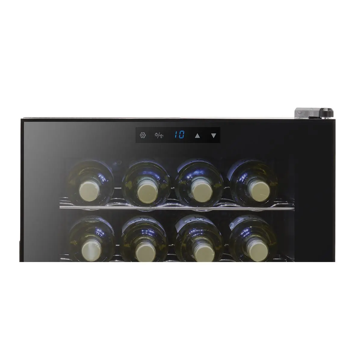 Baridi Black 16 Bottle Wine Fridge Cooler, 5-18°C Touch Controls & LED 430x560mm - Image 10