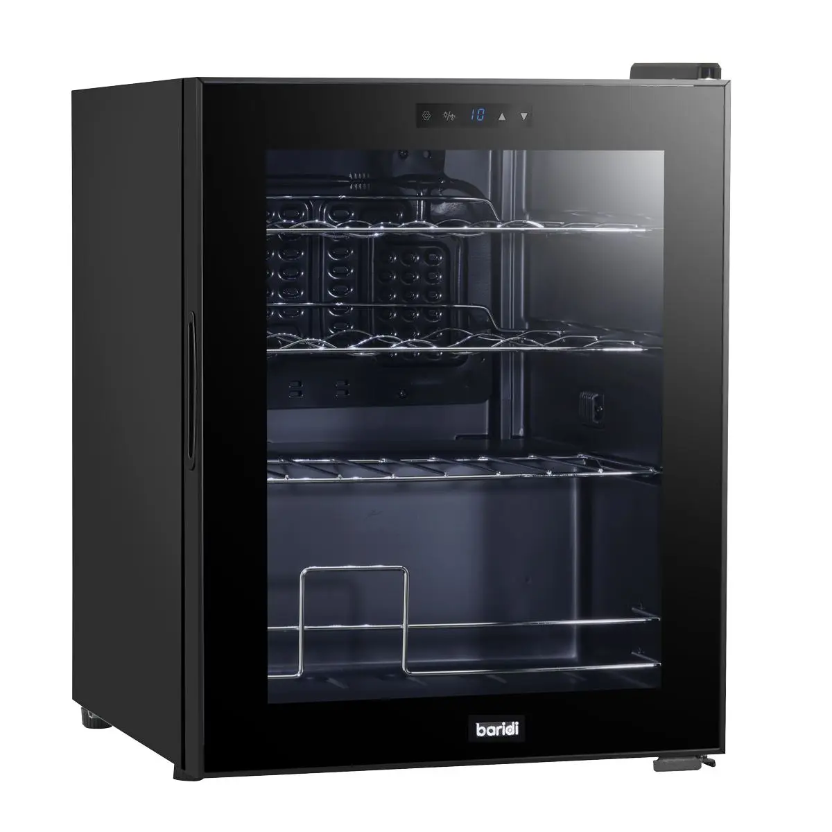 Baridi Black 16 Bottle Wine Fridge Cooler, 5-18°C Touch Controls & LED 430x560mm - Image 16