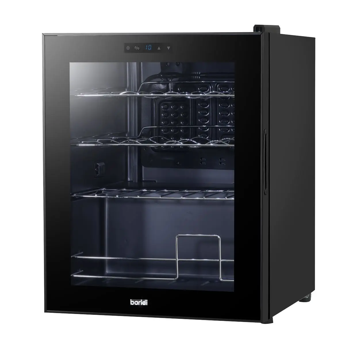 Baridi Black 16 Bottle Wine Fridge Cooler, 5-18°C Touch Controls & LED 430x560mm - Image 17