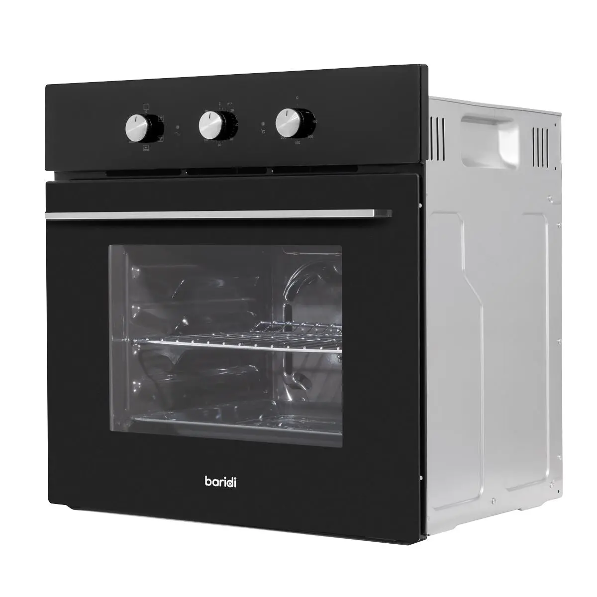 Baridi Built-In 5-Function Fan Assisted Oven with Timer 60cm, 55L Capacity - Black - Image 4