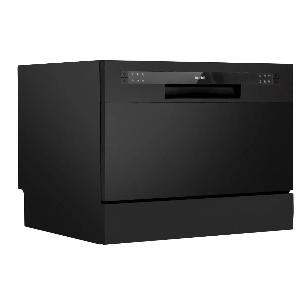 Baridi Compact Tabletop Dishwasher 6 Place Settings, 6 Programmes, Low Noise, 6.5L Cycle, Start Delay - Black - Image 2