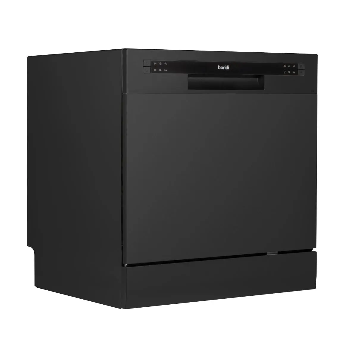 Baridi Compact Tabletop Dishwasher 8 Place Settings, 6 Programmes, Low Noise, 8L Cycle, Start Delay - Black
