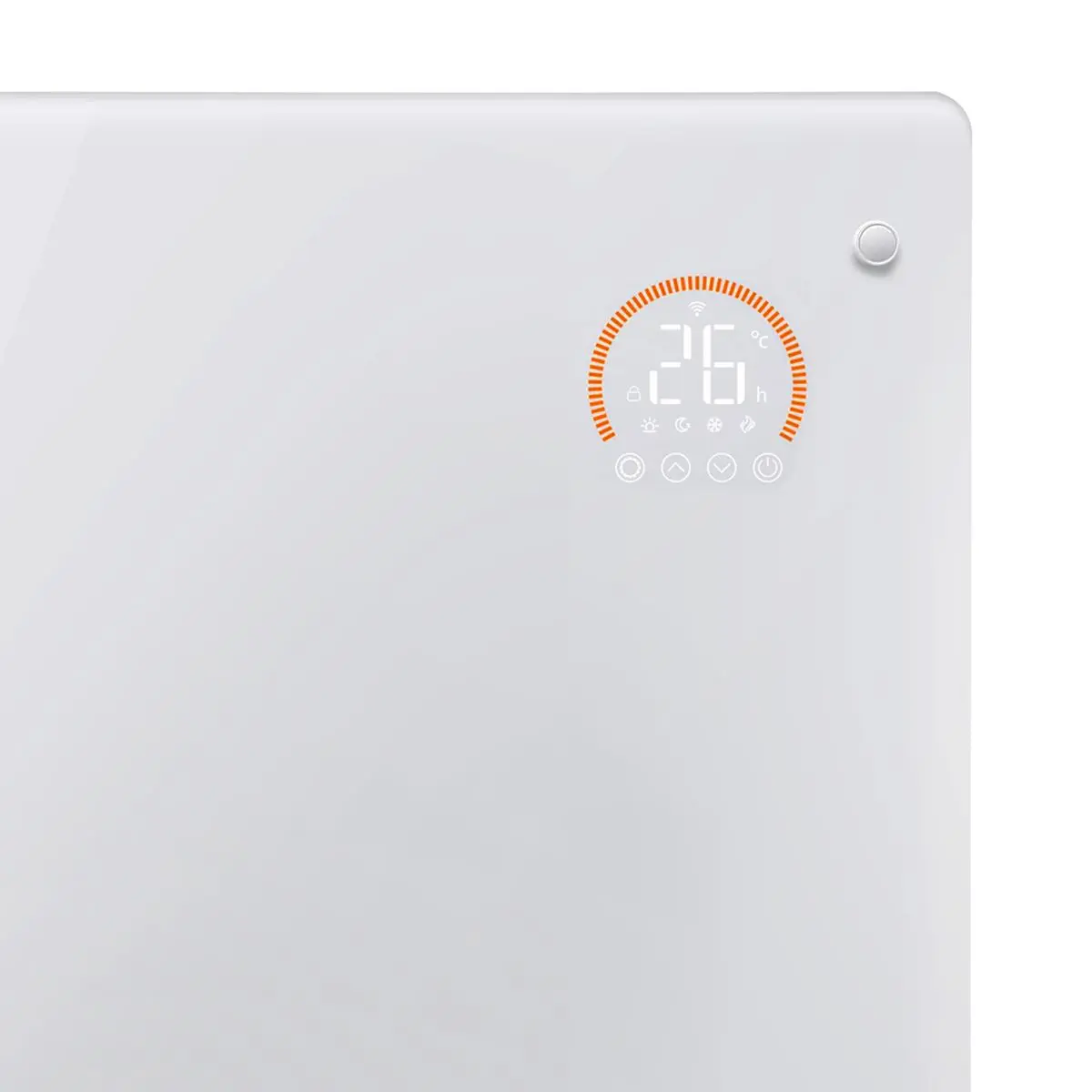 Baridi, Electric Glass Panel Heater, 1000W, Wi-Fi Enabled, White - DH136 - Image 4
