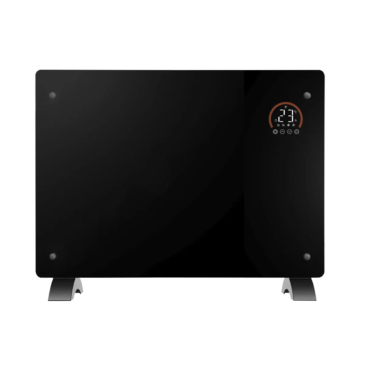 Baridi Electric Glass Panel Heater, 1500W, Thermostat Controlled 24Hr 7 Day Timer, Wi-Fi Enabled, Remote Control, Black - DH137 - Image 4