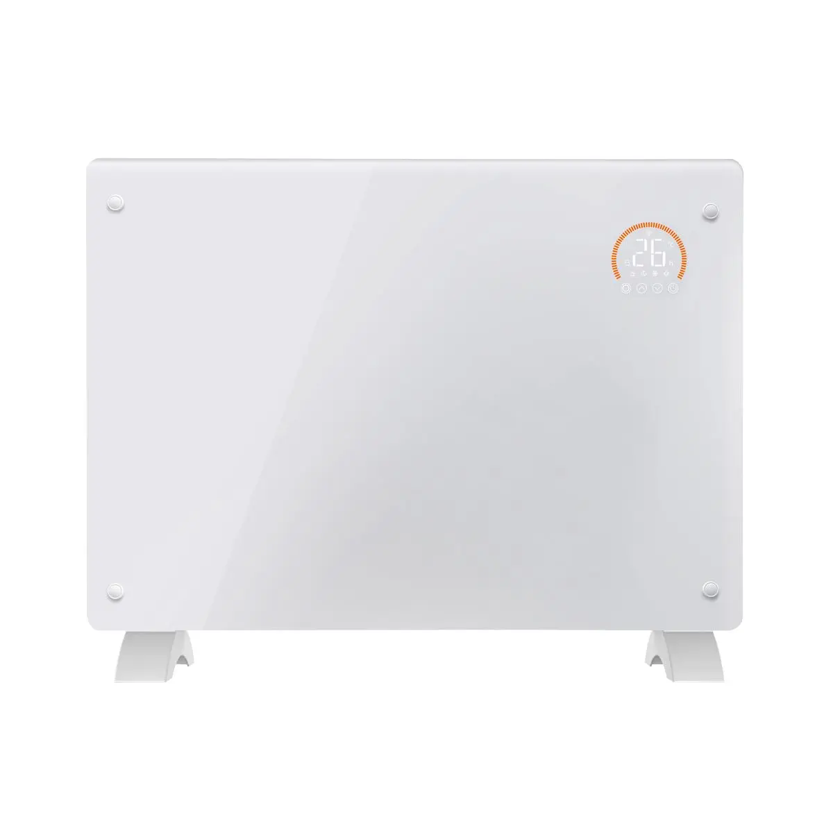 Baridi Electric Glass Panel Heater, 1500W, Thermostat Controlled 24Hr 7 Day Timer, Wi-Fi Enabled, Remote Control, White - Image 4
