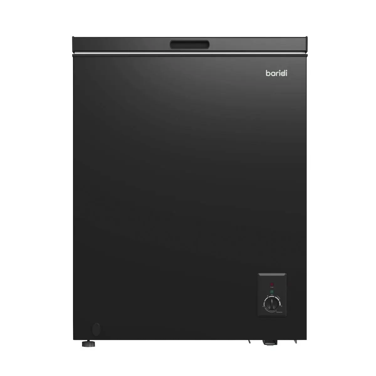 Baridi Freestanding Chest Freezer, 142L Capacity, Garages and Outbuilding Safe, -12 to -24°C Adjustable Thermostat with Refrigeration Mode, Black
