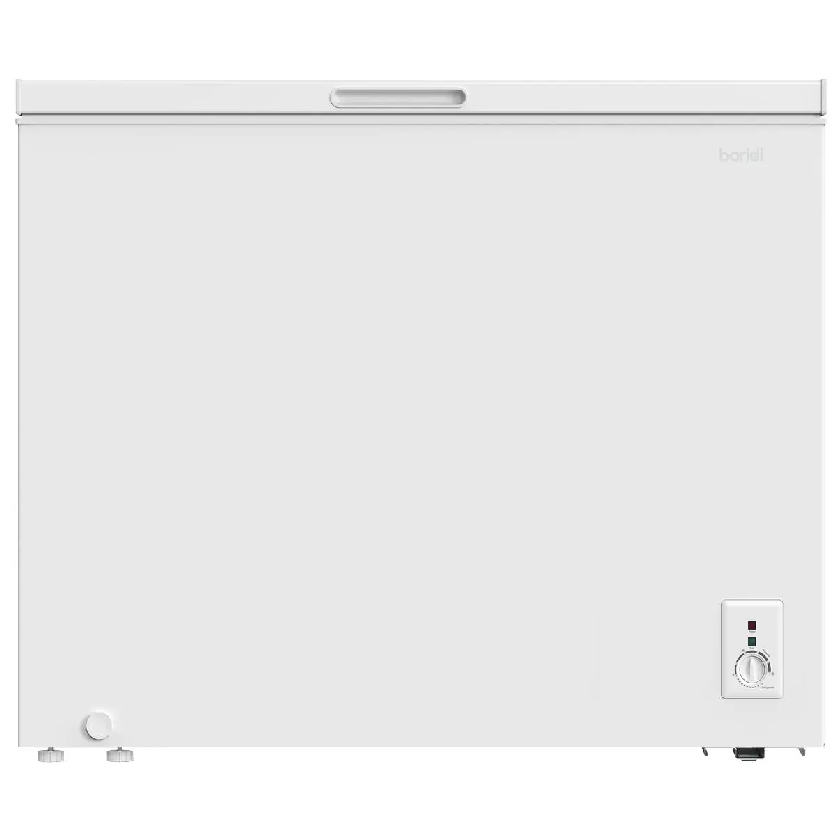 Baridi Freestanding Chest Freezer, 199L Capacity, Garages and Outbuilding Safe, -12 to -24°C Adjustable Thermostat with Refrigeration Mode, White