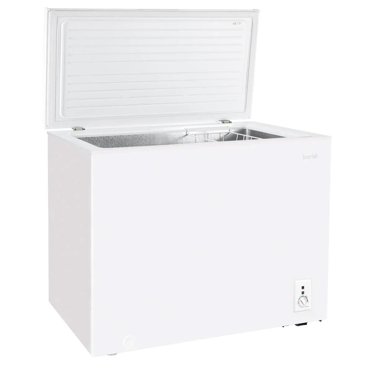 Baridi Freestanding Chest Freezer, 199L Capacity, Garages and Outbuilding Safe, -12 to -24°C Adjustable Thermostat with Refrigeration Mode, White - Image 2