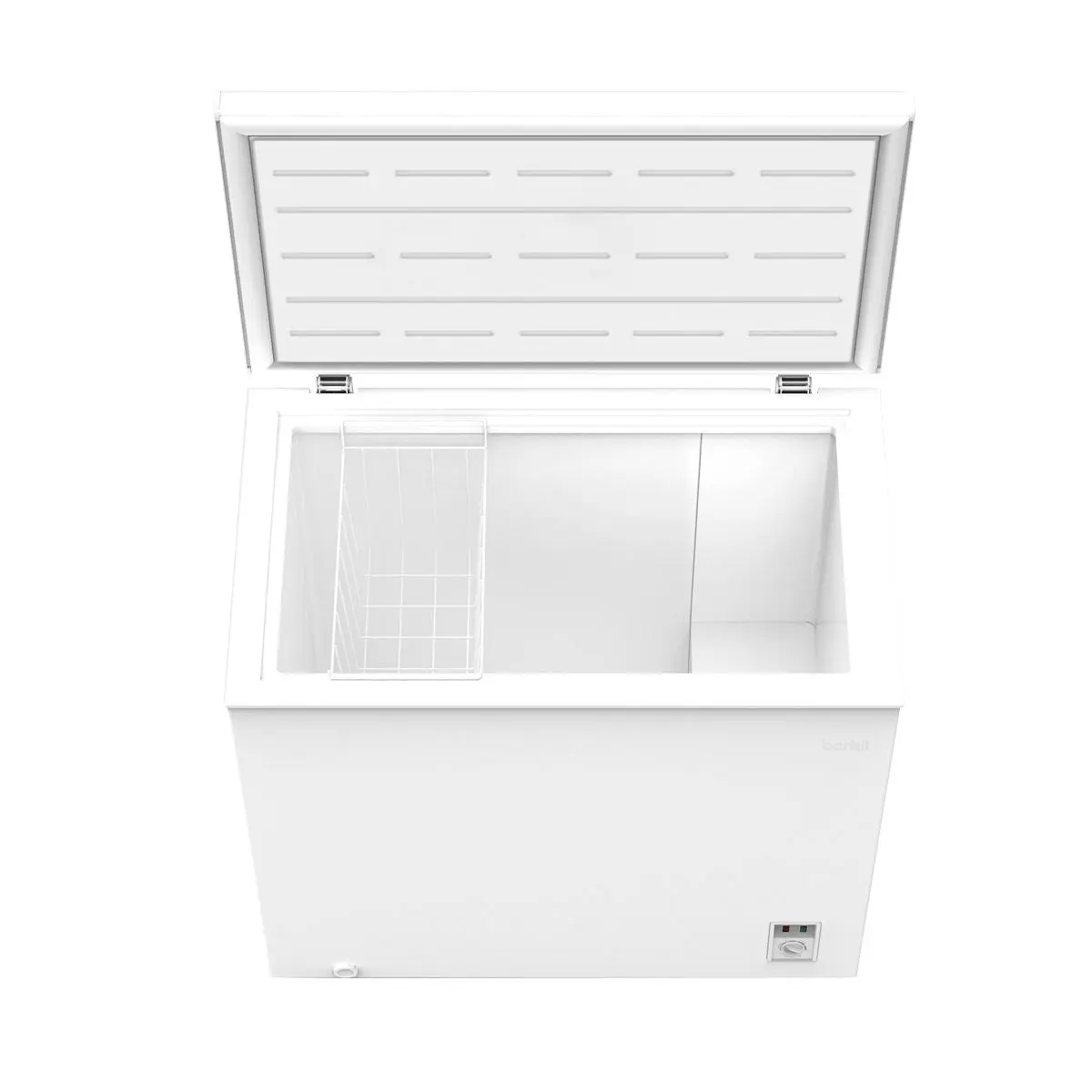 Baridi Freestanding Chest Freezer, 199L Capacity, Garages and Outbuilding Safe, -12 to -24°C Adjustable Thermostat with Refrigeration Mode, White - Image 4