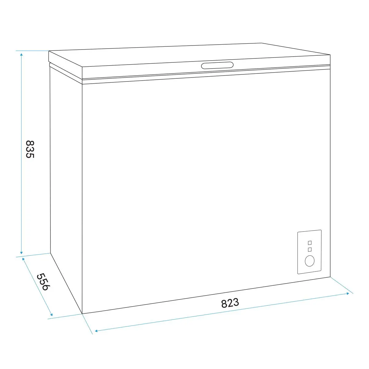 Baridi Freestanding Chest Freezer, 199L Capacity, Garages and Outbuilding Safe, -12 to -24°C Adjustable Thermostat with Refrigeration Mode, White - Image 9