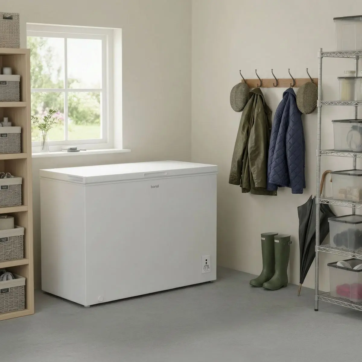 Baridi Freestanding Chest Freezer 254L Capacity - White - Image 3
