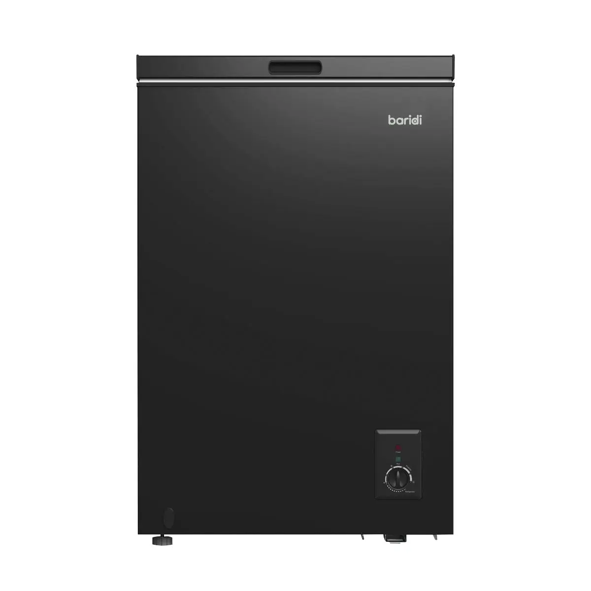 Baridi Freestanding Chest Freezer, 99L Capacity, -12 to -24°C Adjustable Thermostat, Black - DH153