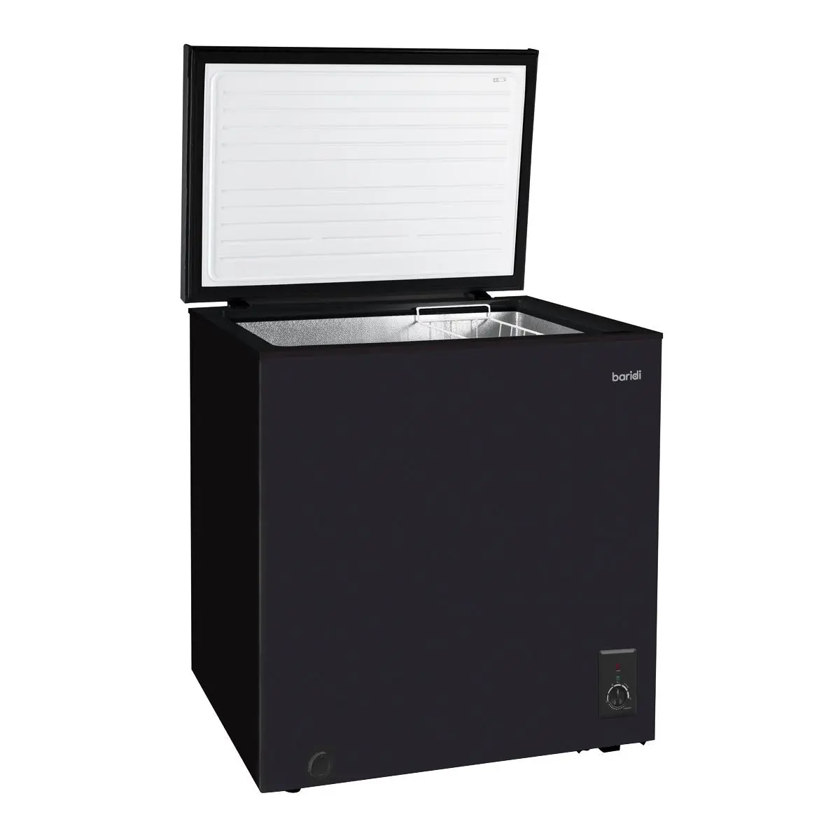 Baridi Freestanding Chest Freezer, 99L Capacity, -12 to -24°C Adjustable Thermostat, Black - DH153 - Image 3