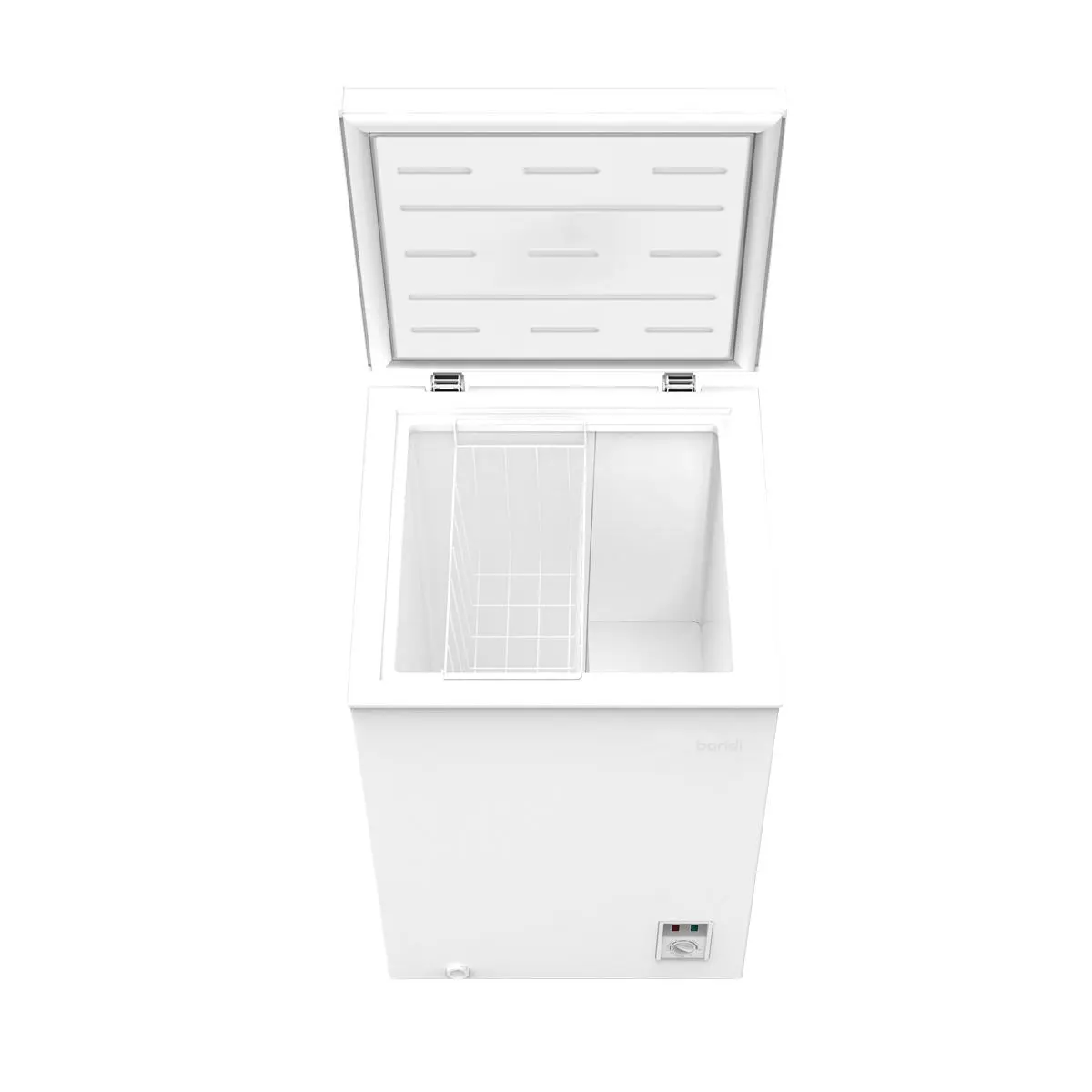 Baridi Freestanding Chest Freezer, 99L Capacity, Garages and Outbuilding Safe, -12 to -24°C Adjustable Thermostat with Refrigeration Mode, White - Image 5