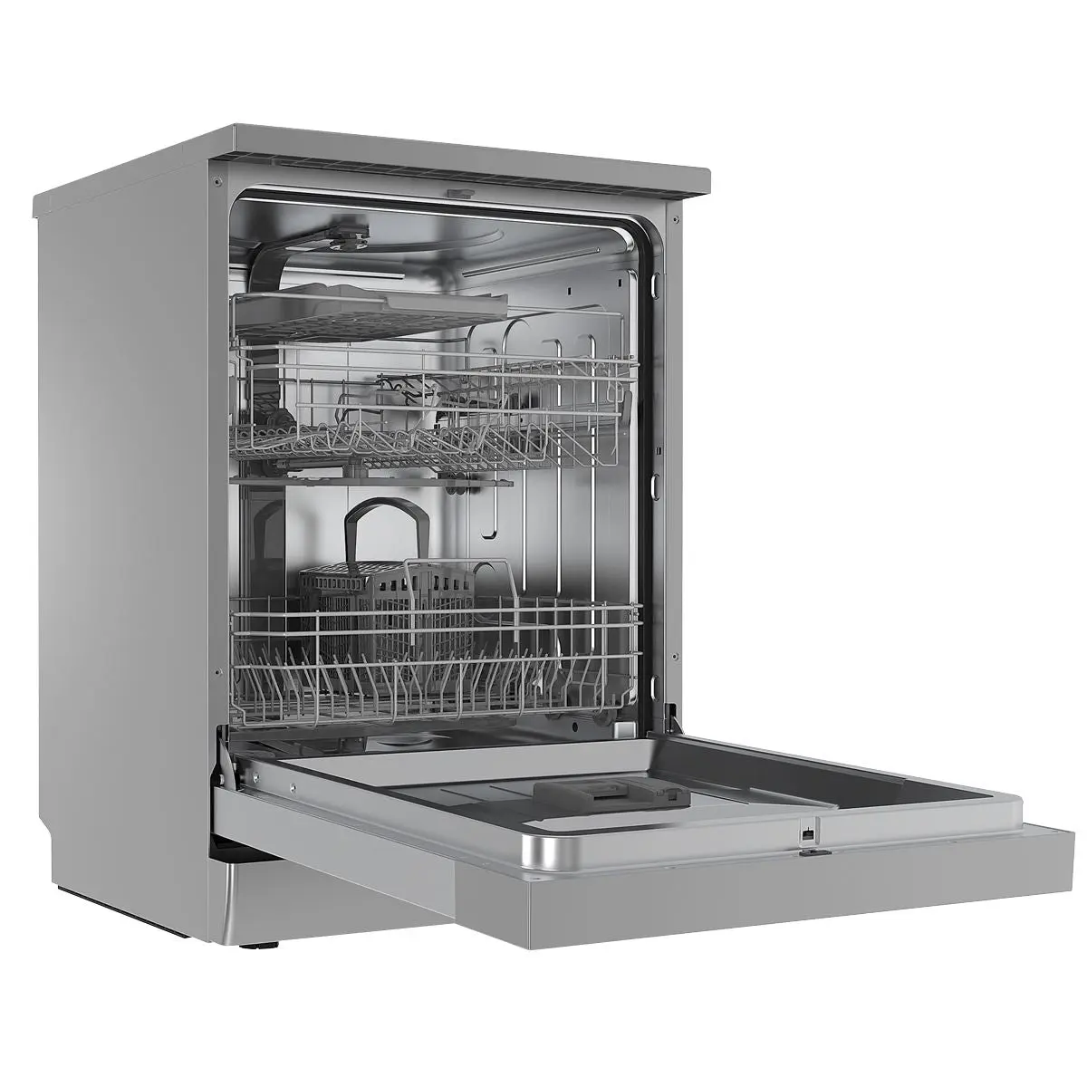 Baridi Freestanding Dishwasher, Full Size, Standard 60cm Wide with 14 Place Settings, 8 Programs & 5 Functions, LED Display, Silver - Image 6