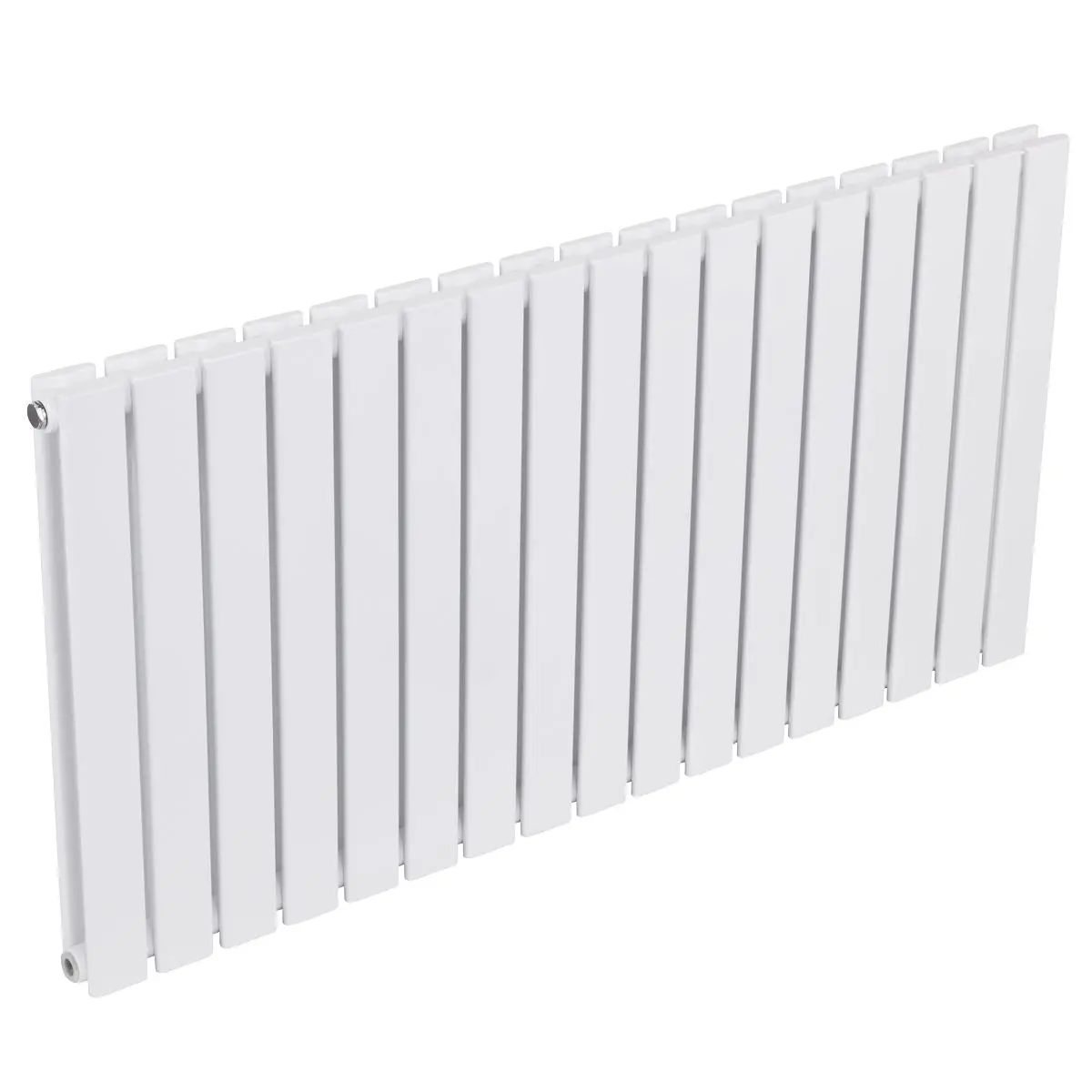 Baridi Horizontal Radiator Contemporary Double Flat Panel Design 600 x 1190mm – White - Image 10