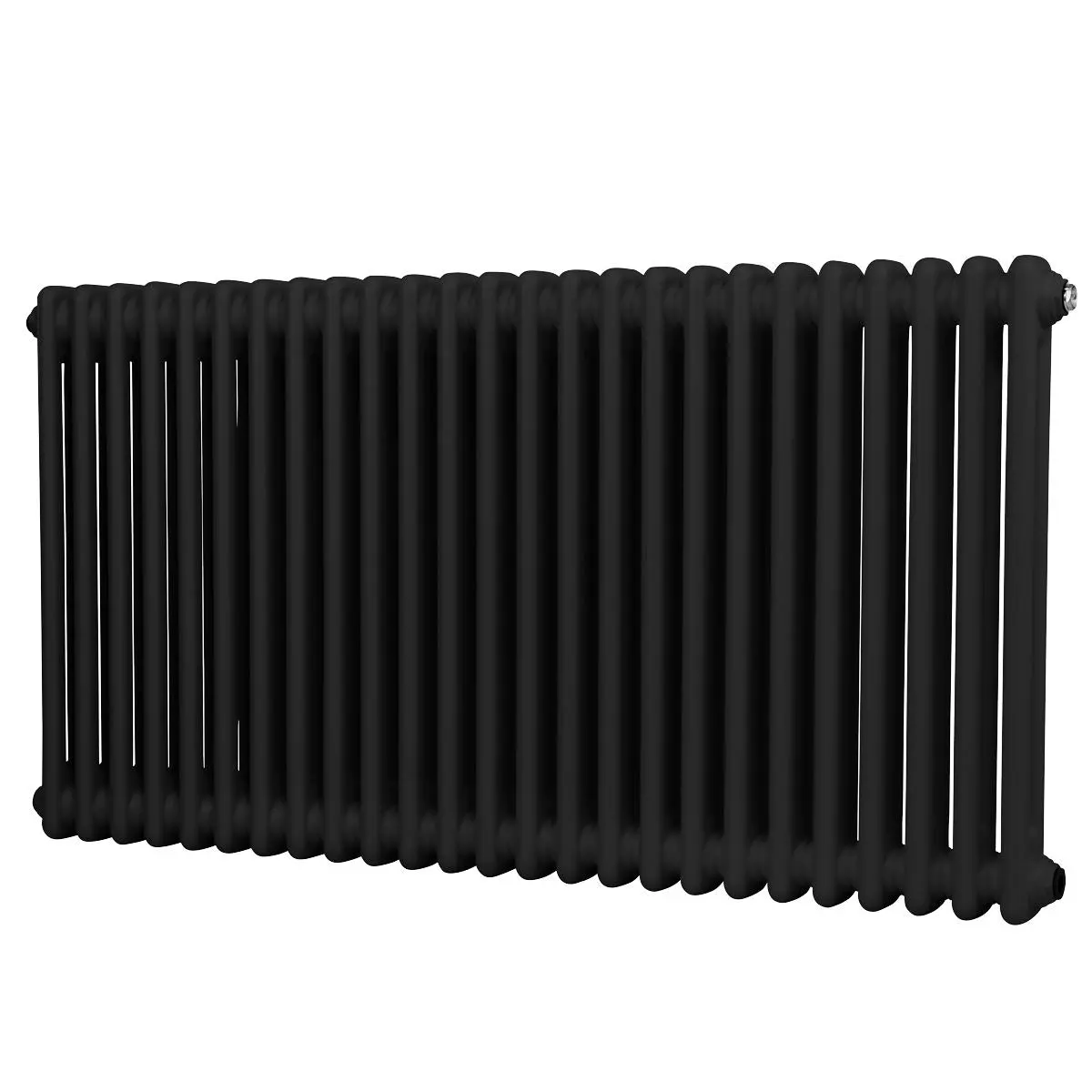 Baridi Horizontal Traditional 2 Column Radiator 600 x 1147mm – Black - Image 3