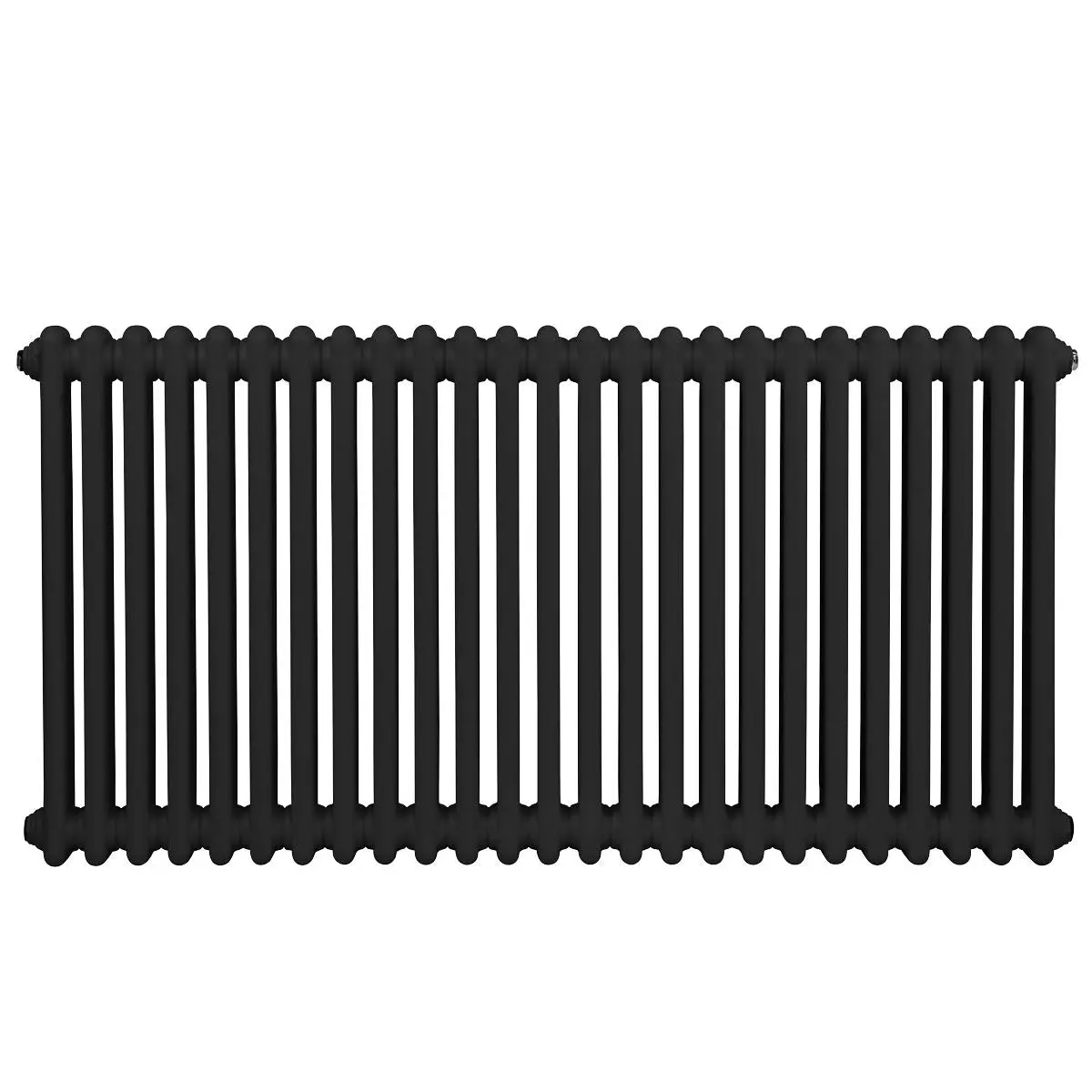 Baridi Horizontal Traditional 2 Column Radiator 600 x 1147mm – Black - Image 4