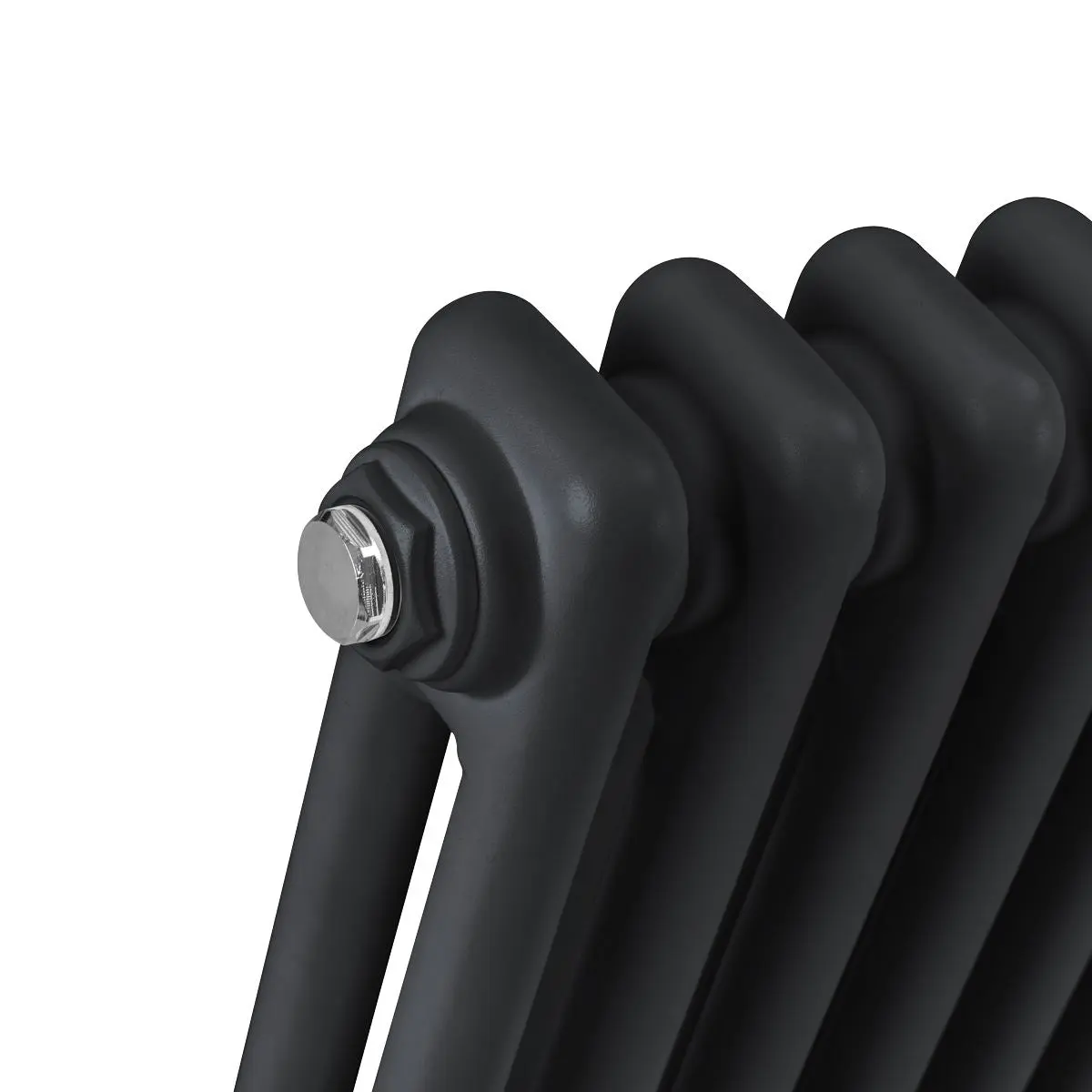 Baridi Horizontal Traditional 2 Column Radiator 600 x 1147mm – Black - Image 5