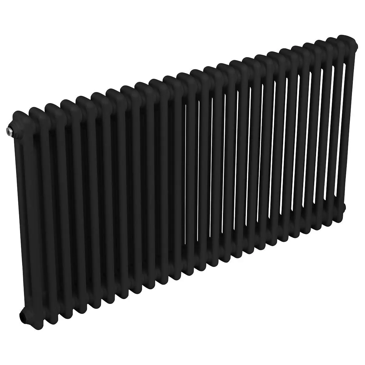 Baridi Horizontal Traditional 2 Column Radiator 600 x 1147mm – Black - Image 6