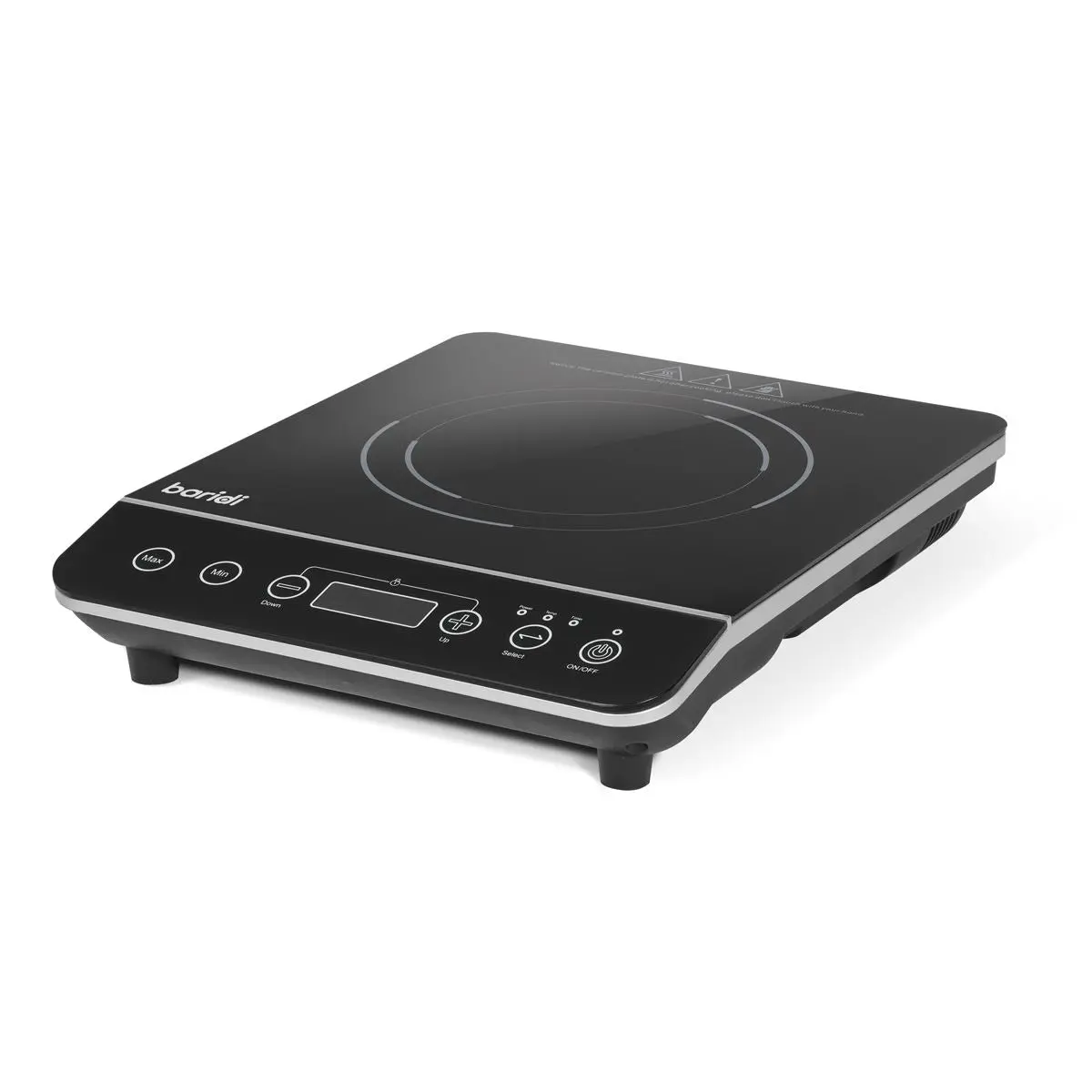 Baridi Induction Hob: Single Zone with 13A Plug, 10 Power Settings 200W-2000W, Touch Controls, 3-Hour Timer Function, Child Lock, Black - Image 4