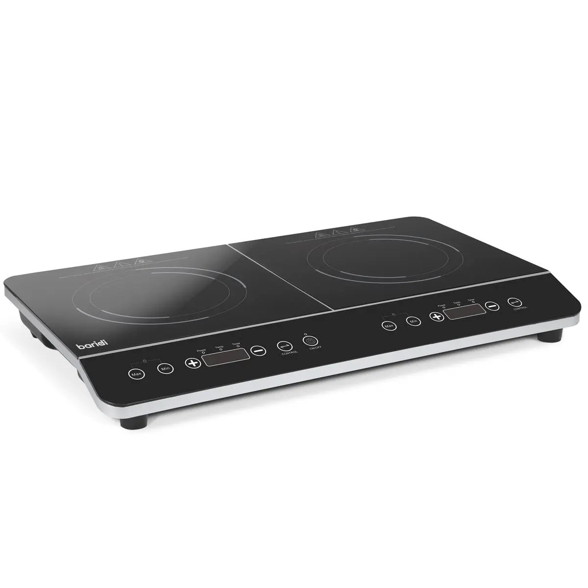 Baridi Portable Induction Hob: Two Zone Cooktop with 13A Plug, 2800W, 10 Power Settings, Touch Controls, 3-Hour Timer Function, Child Safety Lock, Black - Image 5
