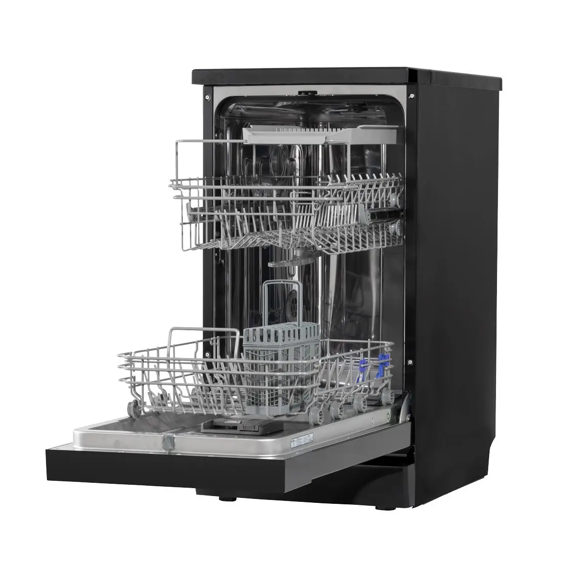 Baridi Slimline Freestanding Dishwasher 45cm Wide 10 Place Settings - Black - Image 4