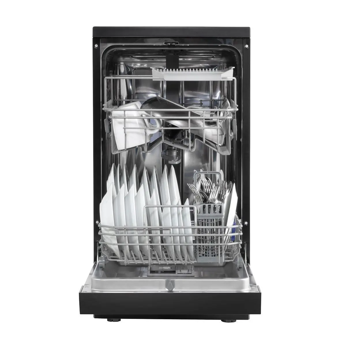 Baridi Slimline Freestanding Dishwasher 45cm Wide 10 Place Settings - Black - Image 7