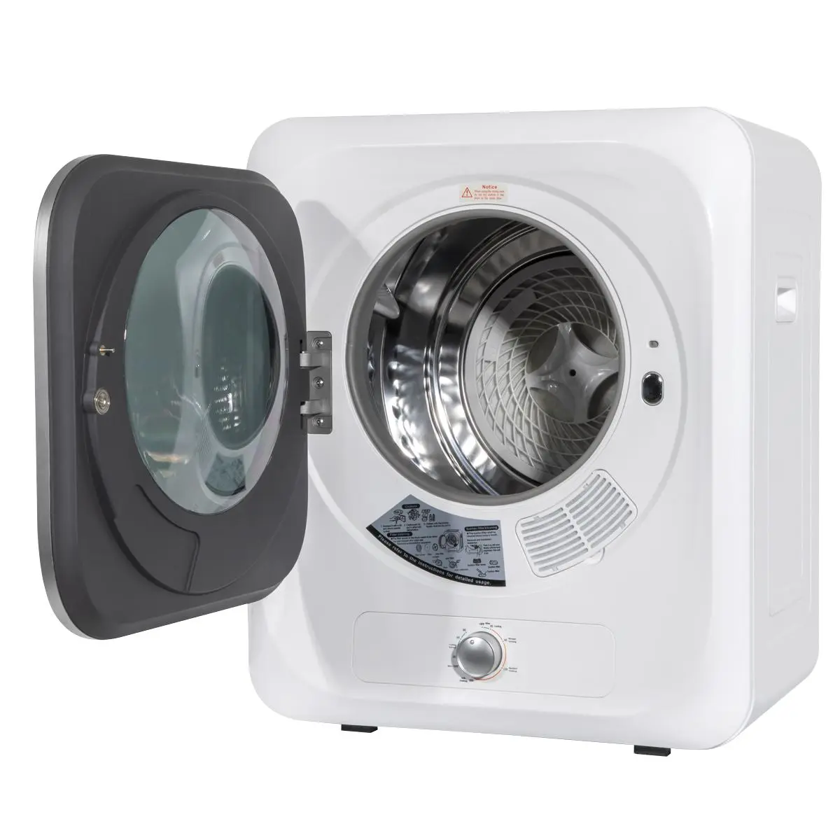 Baridi Small Tumble Dryer, Portable, 2.5kg, Vented, Perfect for Counter Top or Wall Mounted Use with Mechanical Controls, Compact, Mini Spin Dryer - DH192 - Image 10