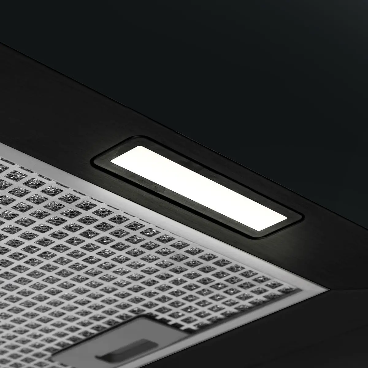 Baridi Square Island Cooker Hood 40cm - Black - Image 2