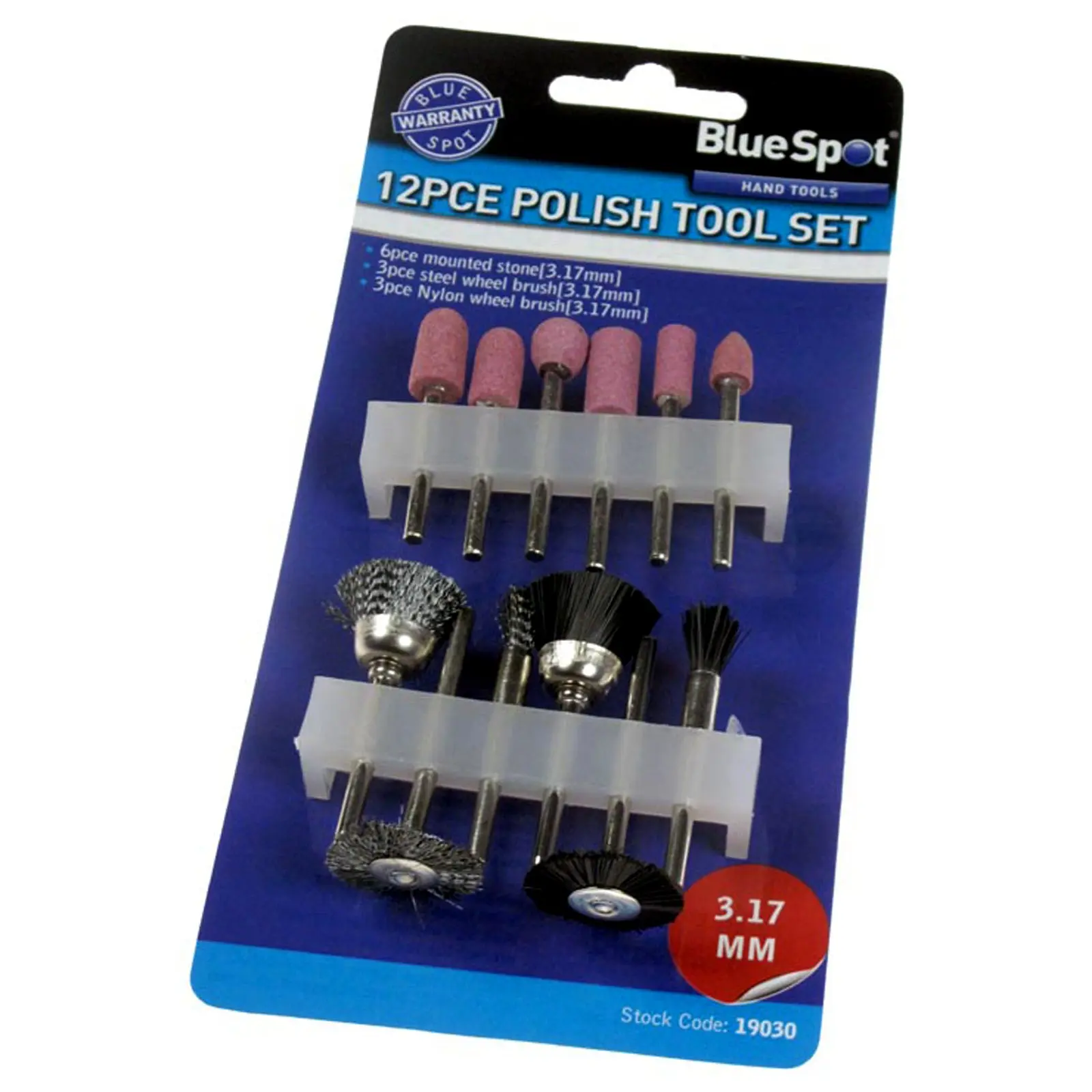 BlueSpot 12 Piece Polishing Rotary Tool Accessory Kit - Image 2