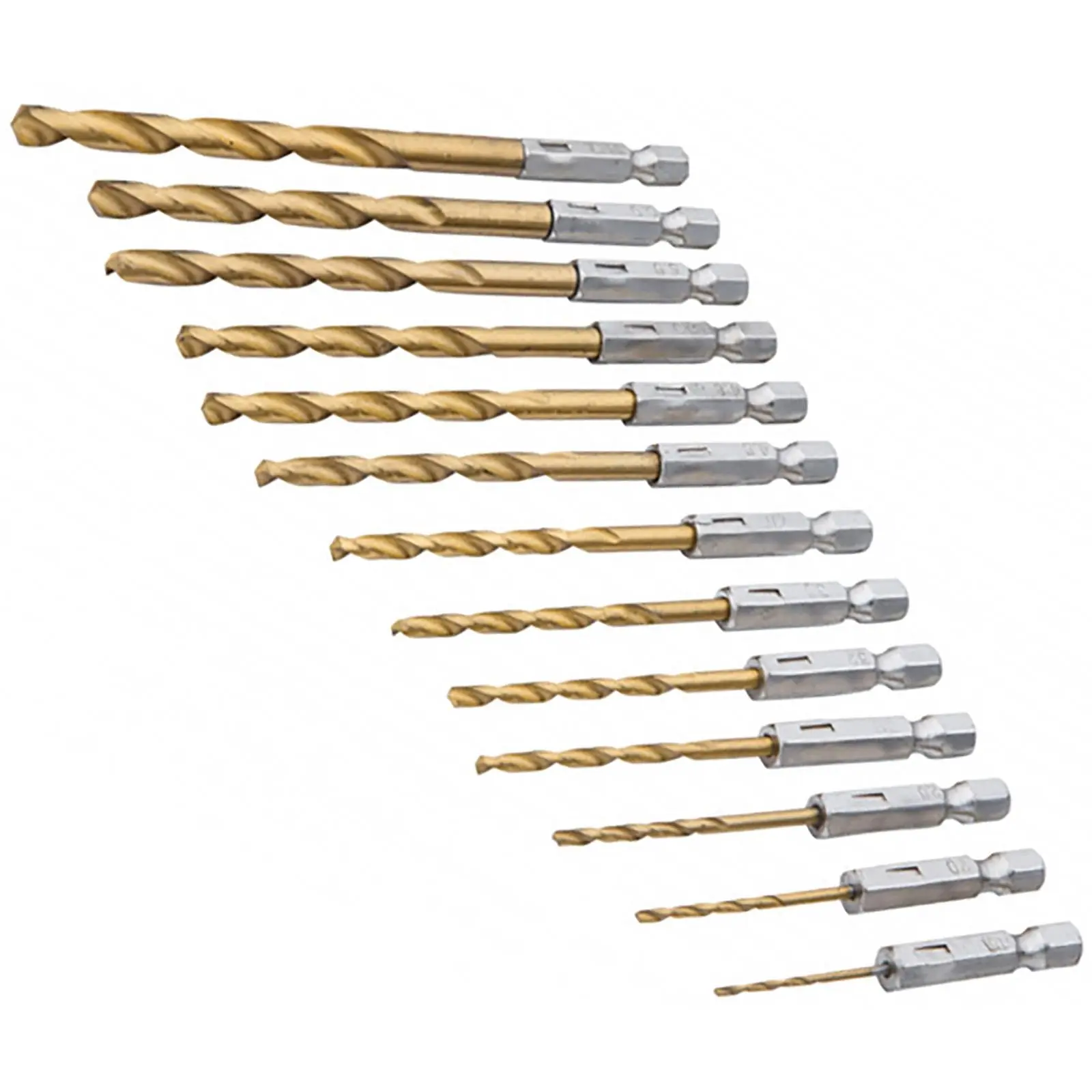 BlueSpot Titanium Drill Bit Set 13 Piece 1.5-6.5mm Hex Shank - Image 3