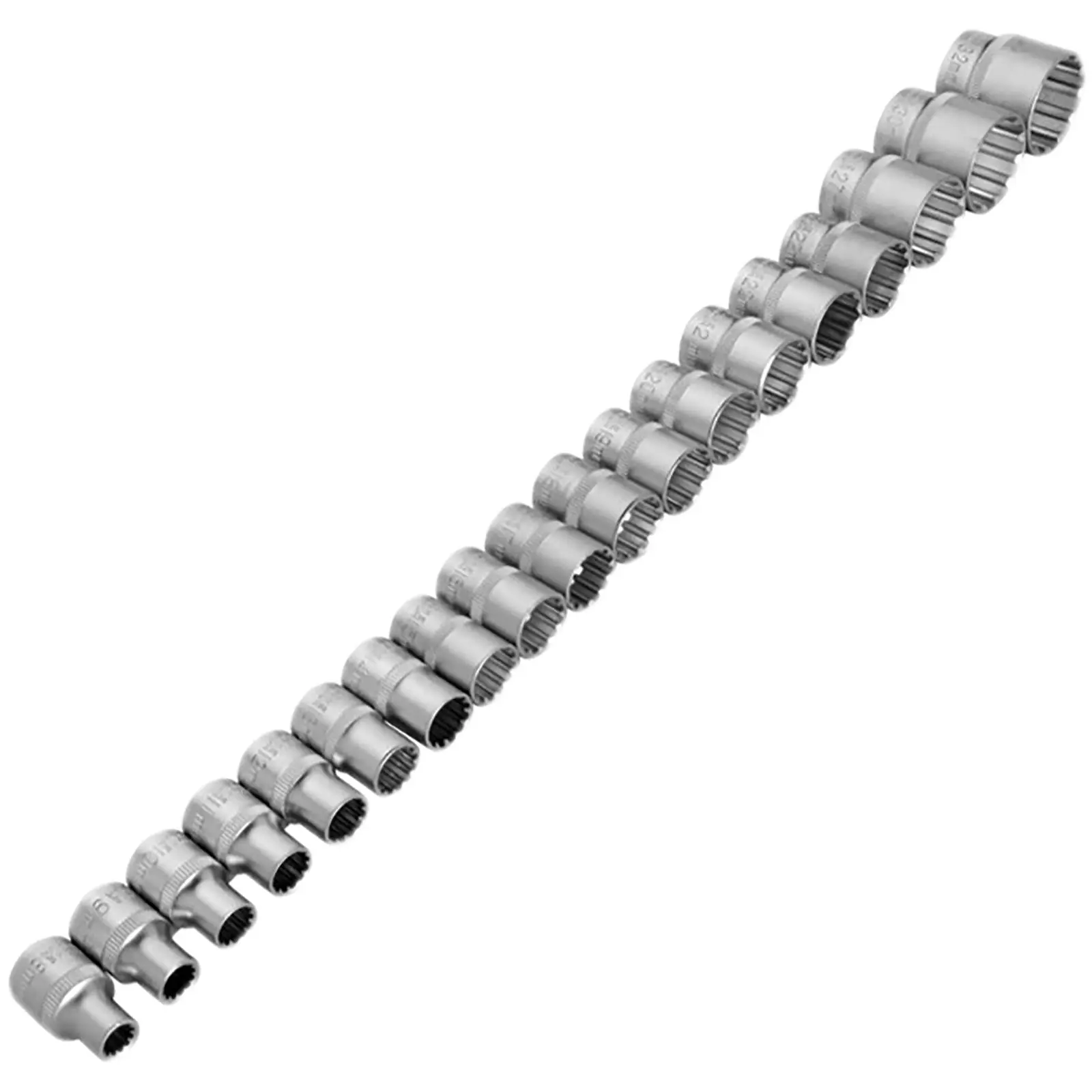 BlueSpot Multi Fit Socket Set 1/2" Drive 19 Piece 8-32mm in Storage Case - Image 3