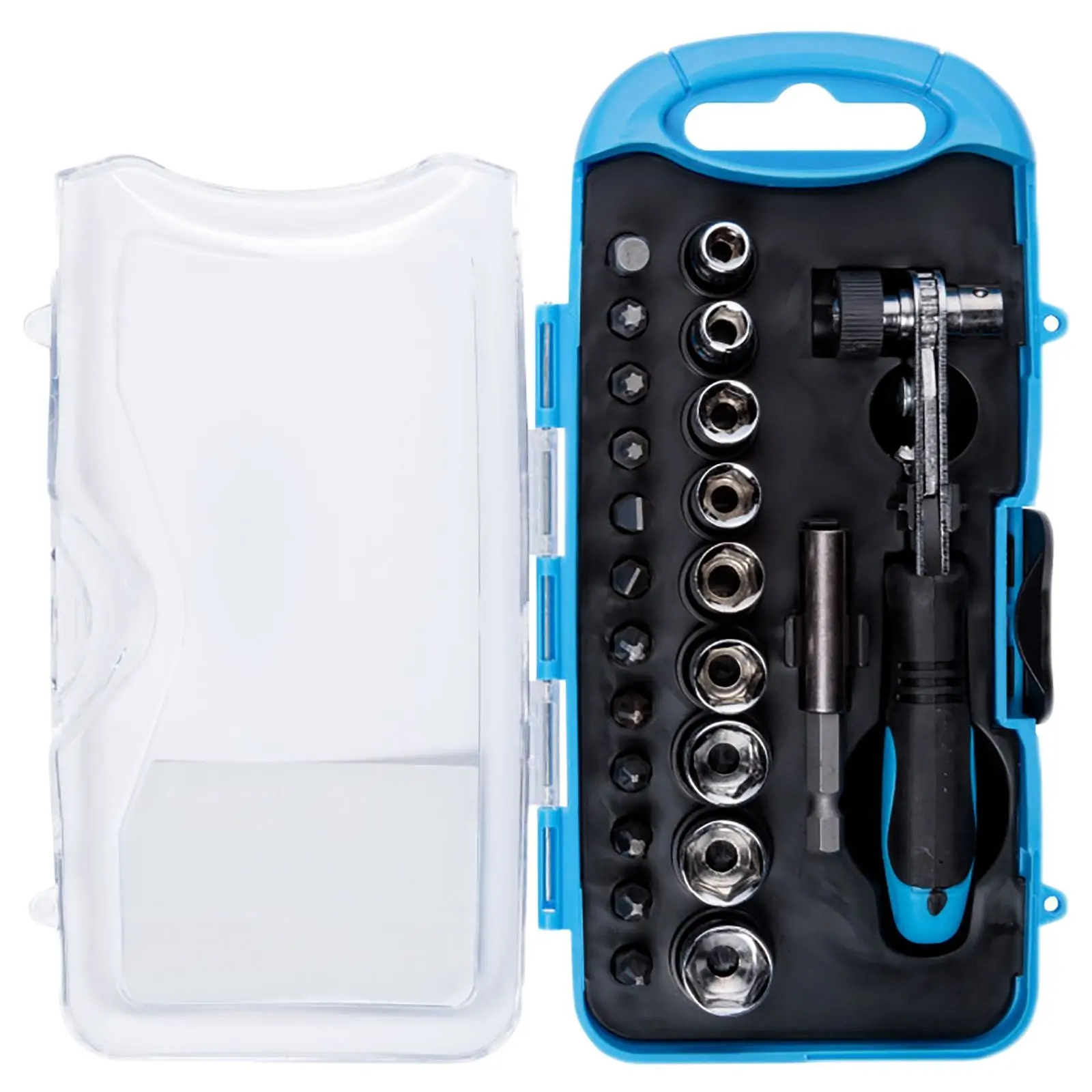 BlueSpot 23 Piece Offset Ratchet Handle Bit and Socket Set in Case - Image 3