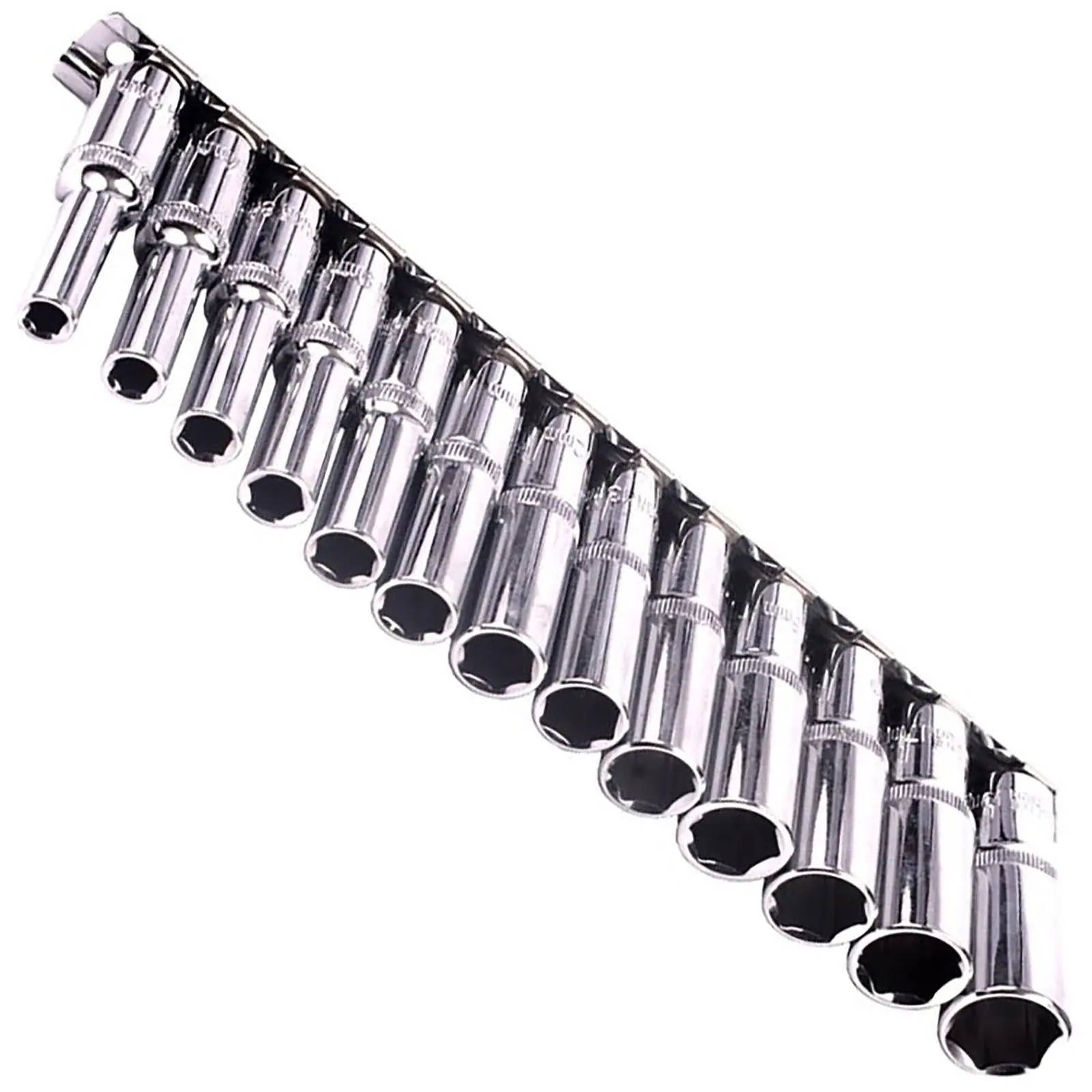 BlueSpot 3/8" Deep Socket Metric Long Reach Shaft 6-19mm Rail 13pc - Image 3