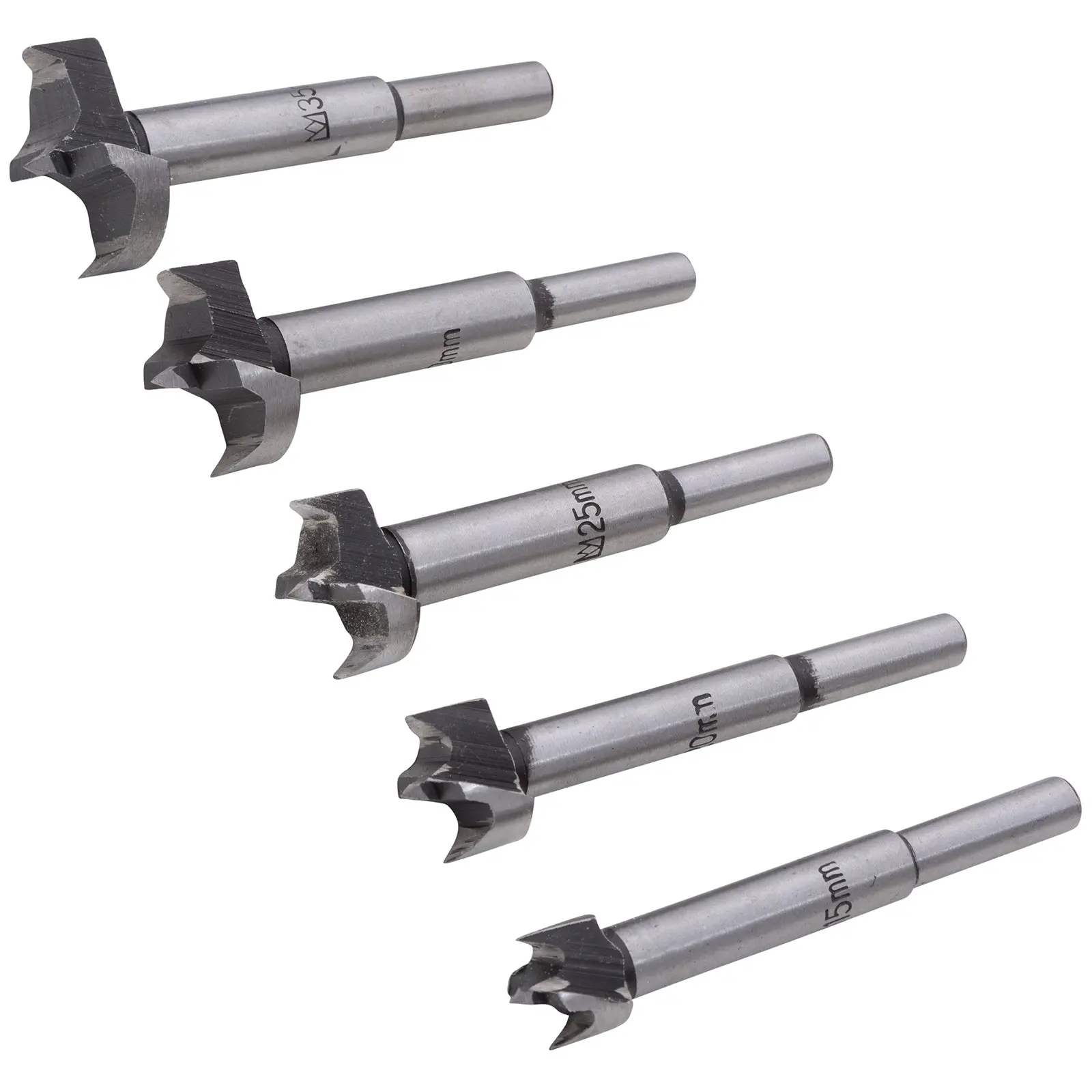 BlueSpot Forstner Wood Drill Bit Set 5 Piece Metric 15-35mm - Image 4