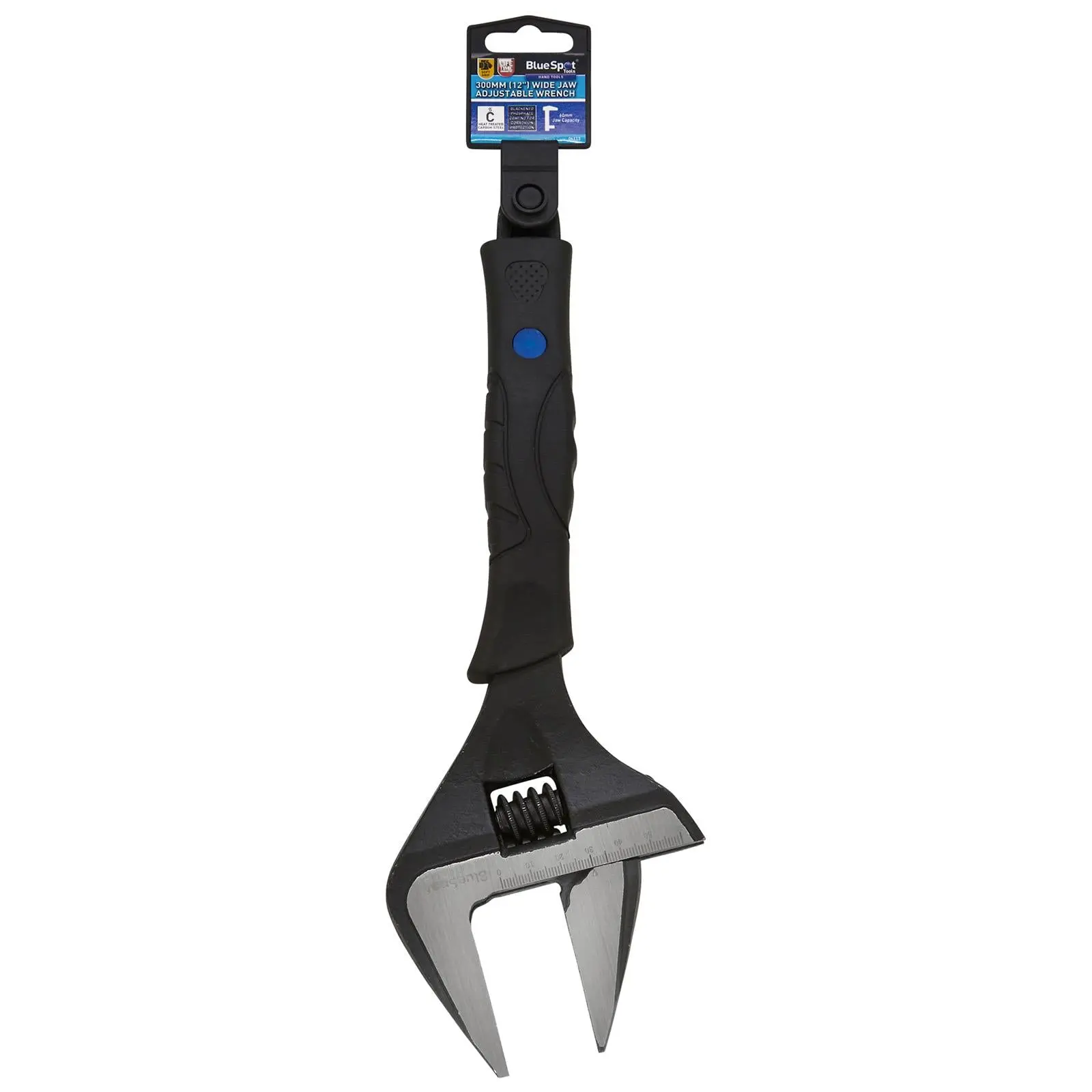 BlueSpot Adjustable Wrench Wide Jaw 300mm 12in - Image 2