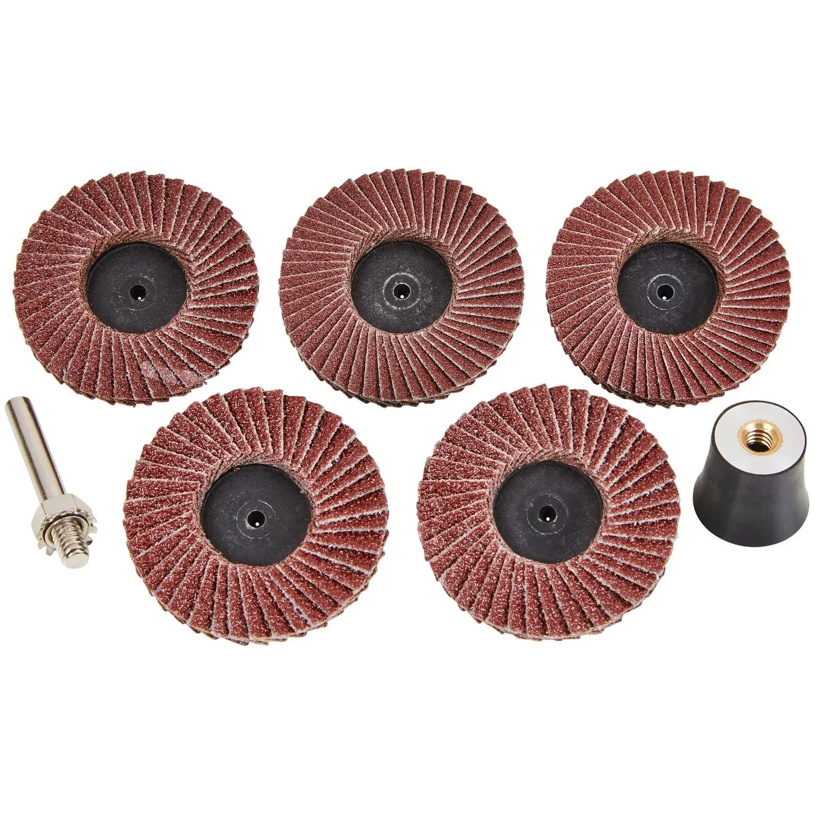BlueSpot Aluminium Oxide Sanding Discs 50mm for Rotary Tool 6 Piece - Image 2