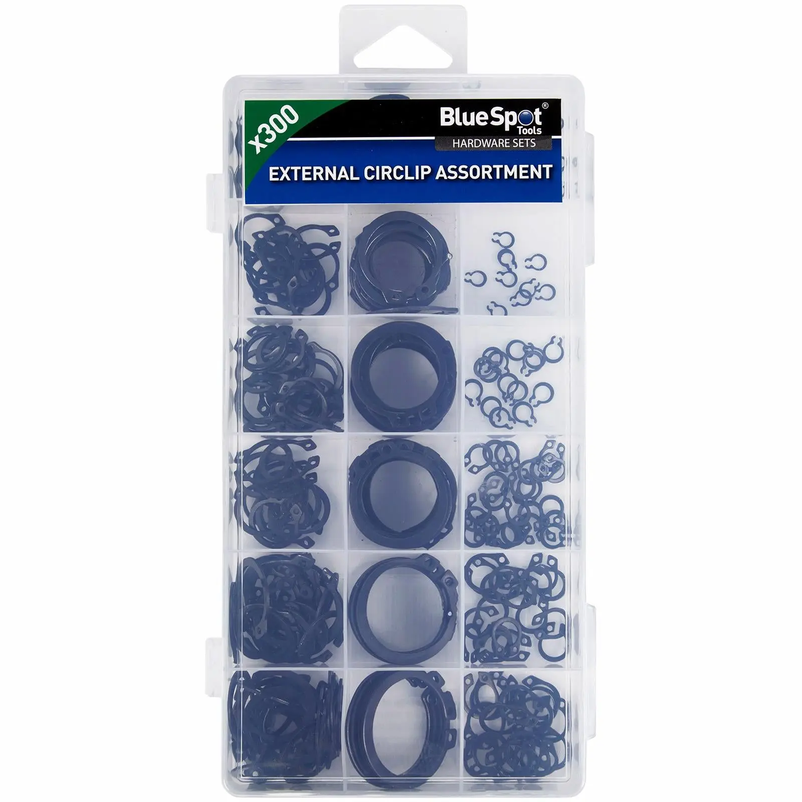 BlueSpot Assorted External Circlip Set 300pc