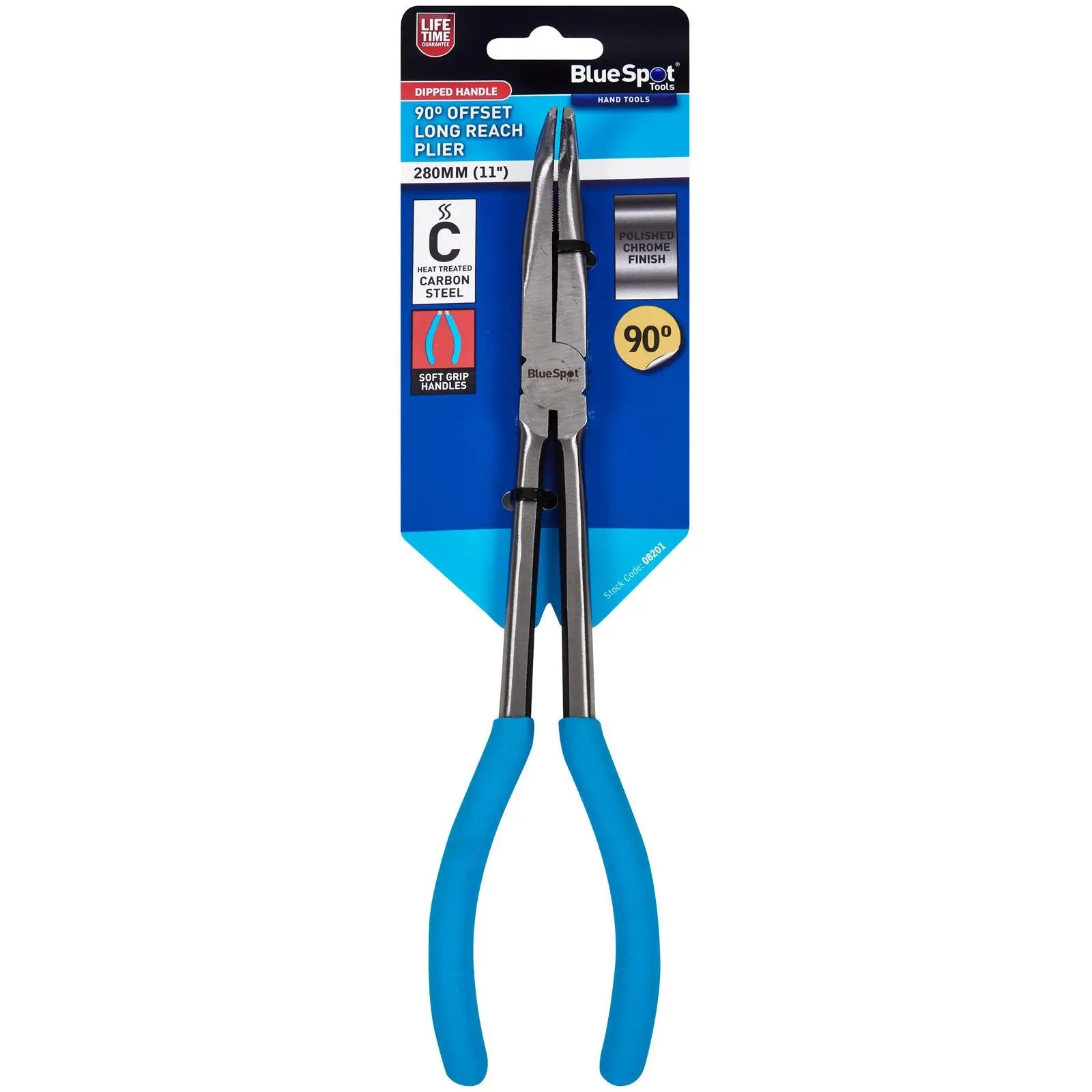 BlueSpot Bent Nose Long Reach Pliers 90 Degree 280mm - Image 2